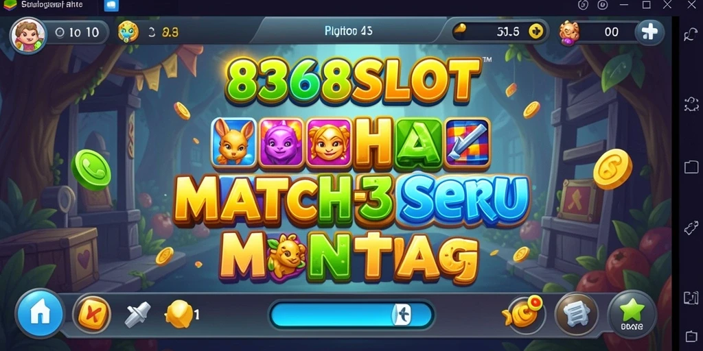 Tangkapan layar gameplay 8368SLOT menampilkan keseruan mencocokkan ikon.