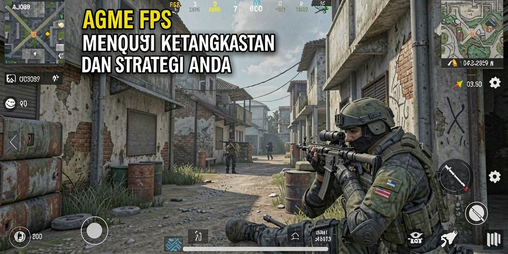 Screenshot AJO89 menampilkan pemain dalam aksi menembak intens di medan perang.
