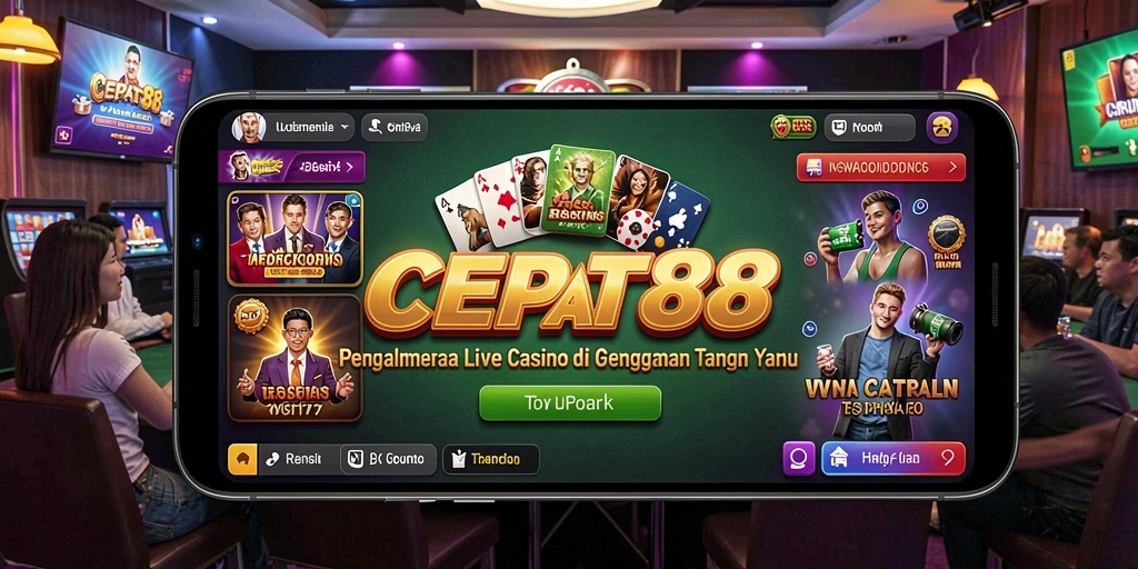 Screenshot gameplay Live Casino yang menampilkan dealer langsung dan permainan menarik.