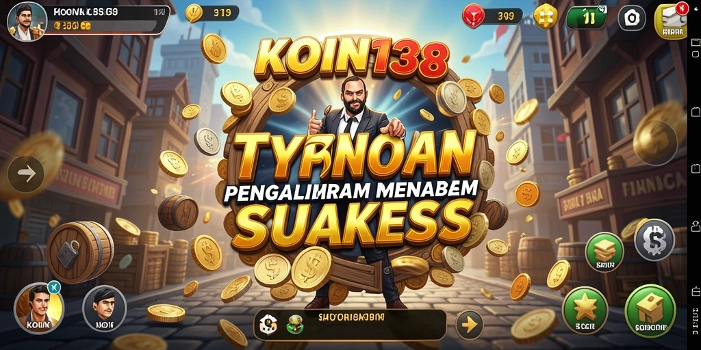 Tampilan gameplay KOIN138 yang penuh strategi bisnis.