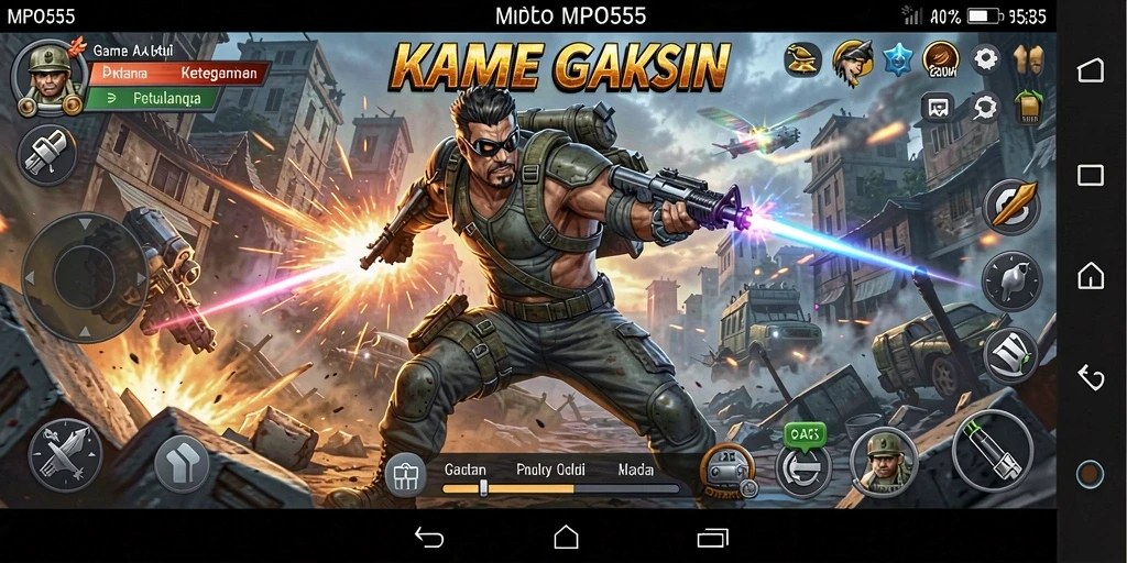 Screenshot MPO555 menampilkan aksi seru dan gameplay yang mendebarkan.