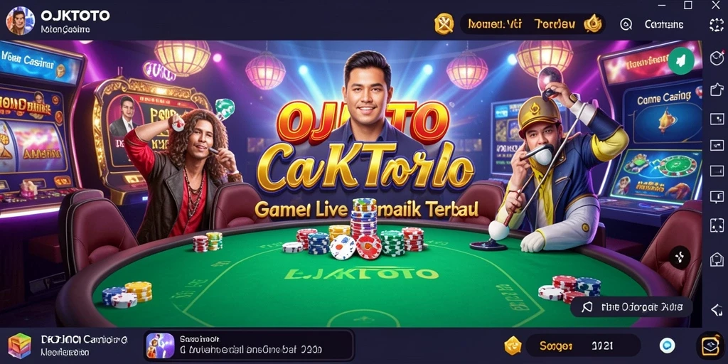 Gameplay seru OJKTOTO dengan dealer langsung di Live Casino.