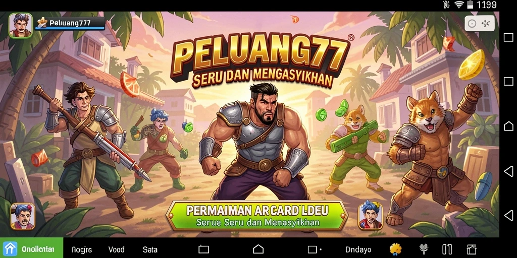Screenshot PELUANG77 yang menunjukkan gameplay penuh aksi dan tantangan.