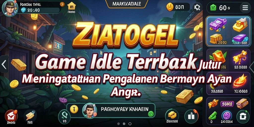 Screengrab gameplay ZIATOGEL yang menunjukkan kesenangan bermain Idle.